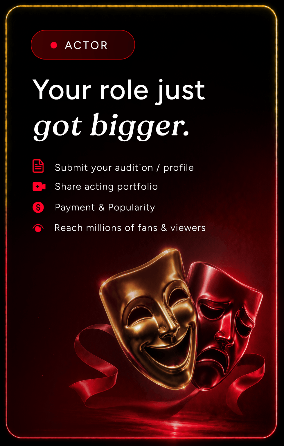 Actor opportunity poster